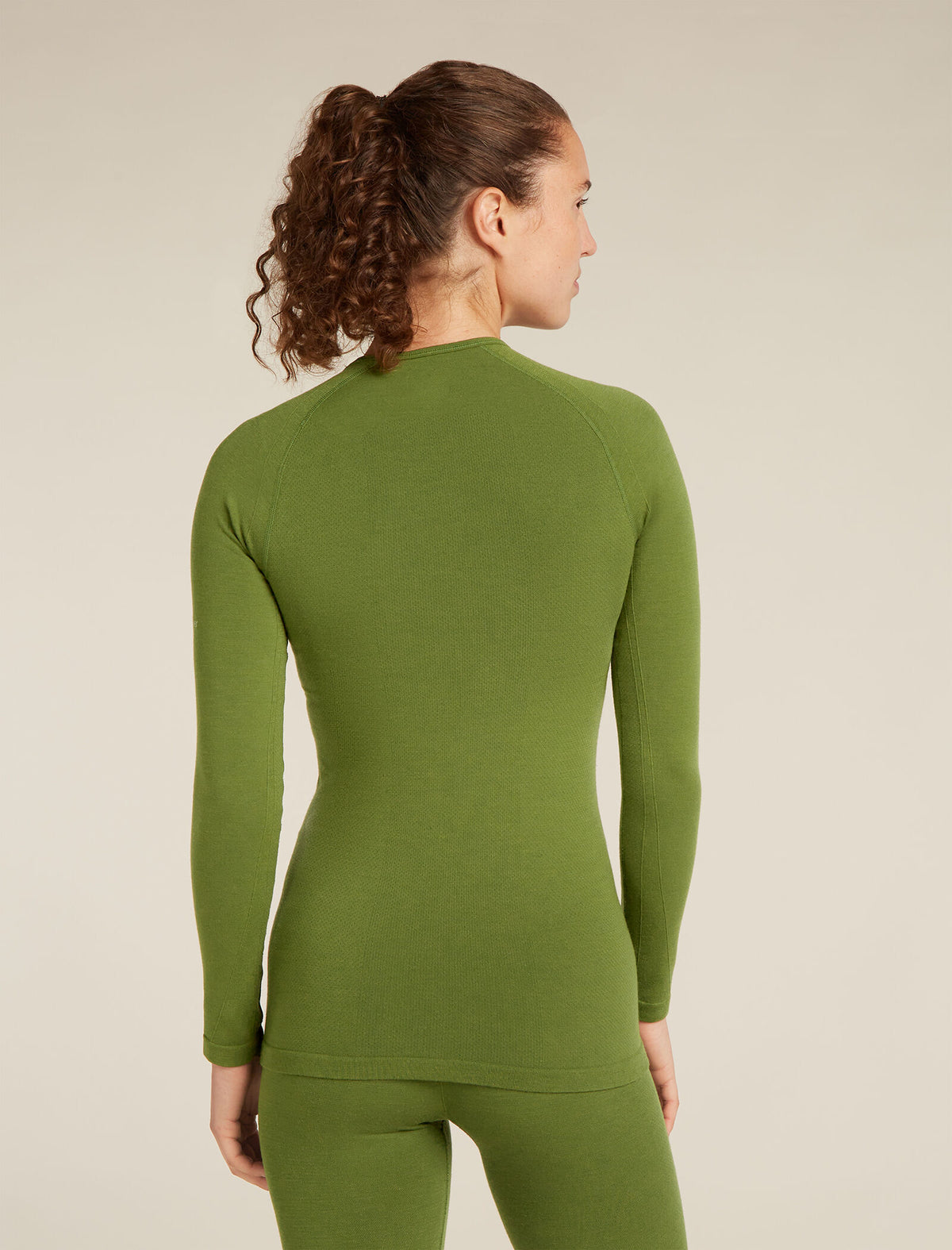Women’s Merino Blend 260 ZoneKnit™ Seamless Long Sleeve Crew Thermal Top Sphagnum - 2
