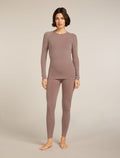 Women’s Merino Blend 260 ZoneKnit™ Seamless Long Sleeve Crew Thermal Top Summit - 3