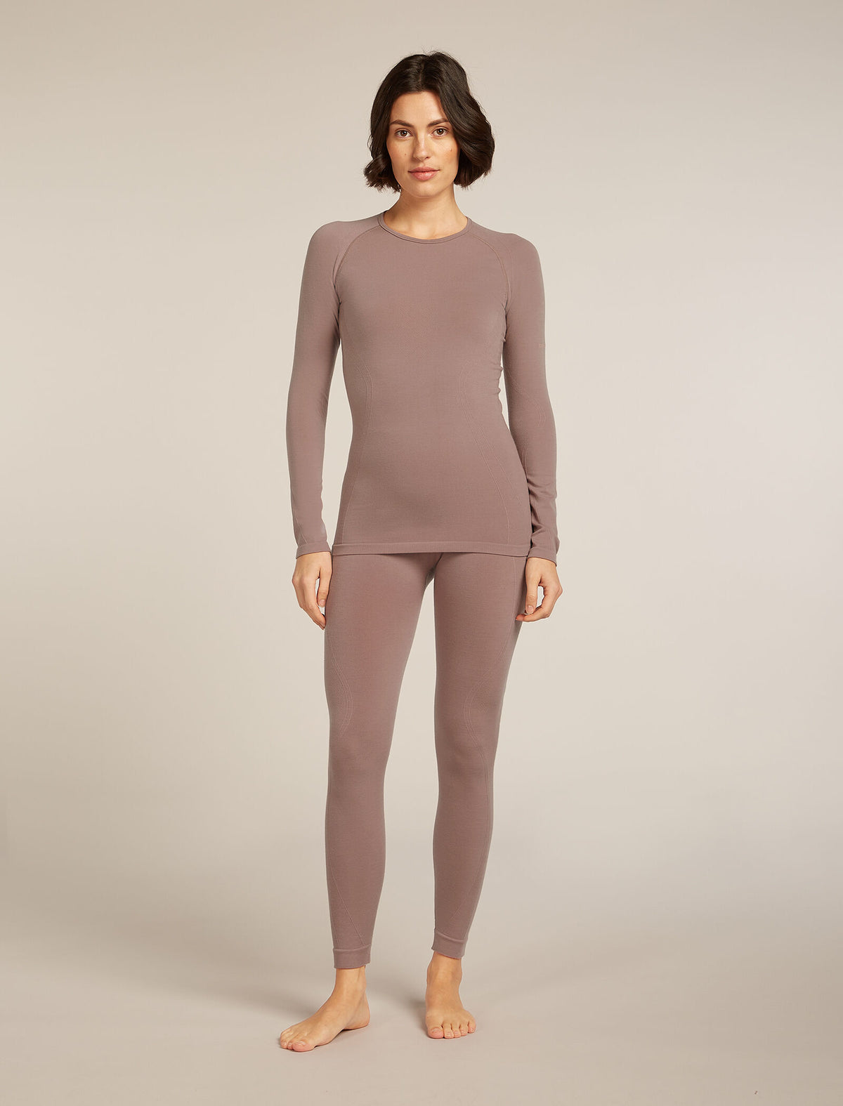 Women’s Merino Blend 260 ZoneKnit™ Seamless Long Sleeve Crew Thermal Top Summit - 3