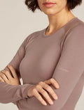Women’s Merino Blend 260 ZoneKnit™ Seamless Long Sleeve Crew Thermal Top Summit - 5