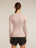Women’s Merino Blend 260 Zoneknit™ Seamless Long Sleeve Crewe Pink quartz - 2