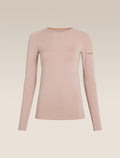 Women’s Merino Blend 260 Zoneknit™ Seamless Long Sleeve Crewe Pink quartz - 7