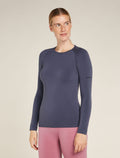 Women’s Merino Blend 260 ZoneKnit™ Seamless Long Sleeve Crew Thermal Top Graphite - 1