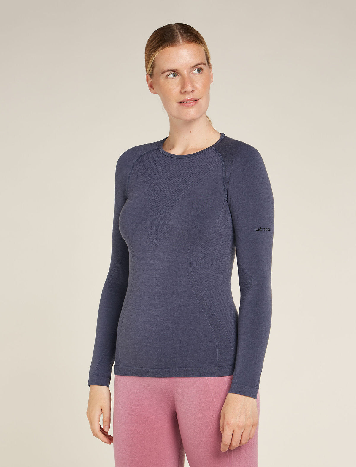 Women’s Merino Blend 260 ZoneKnit™ Seamless Long Sleeve Crew Thermal Top Graphite - 1