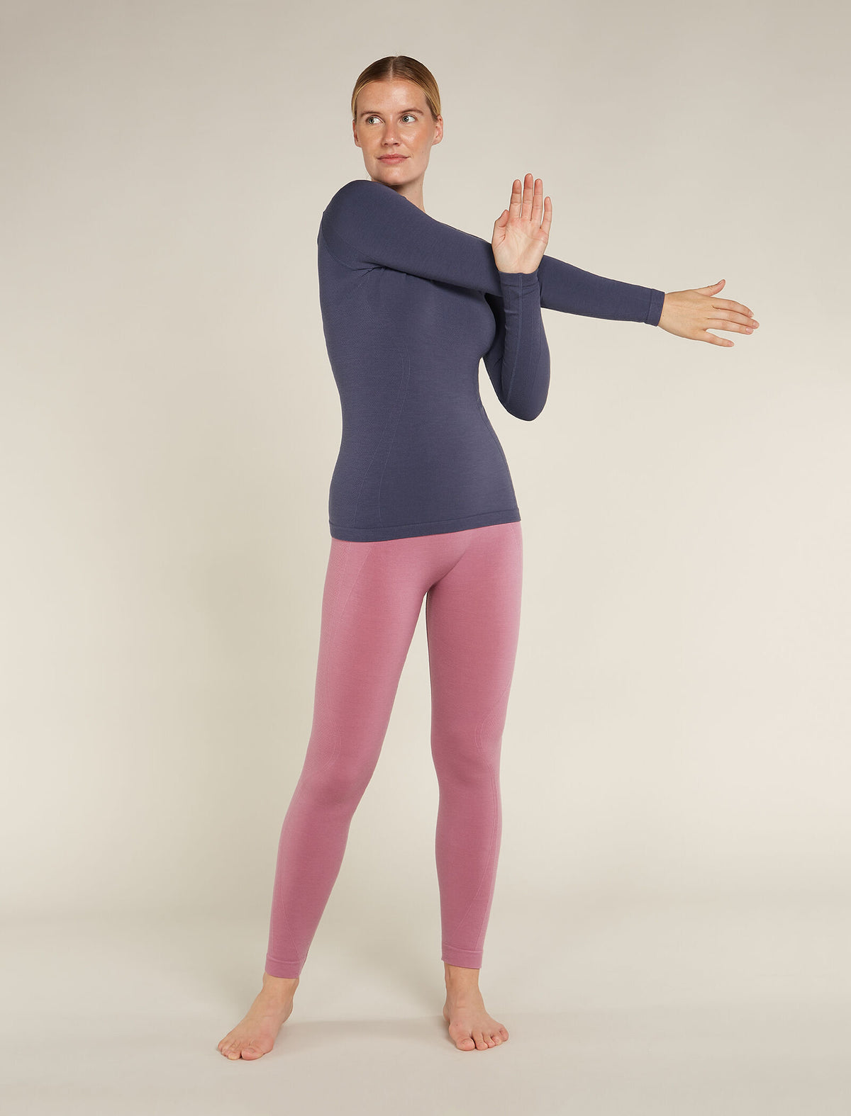 Women’s Merino Blend 260 ZoneKnit™ Seamless Long Sleeve Crew Thermal Top Graphite - 3