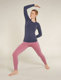 Women’s Merino Blend 260 ZoneKnit™ Seamless Long Sleeve Crew Thermal Top Graphite - 4
