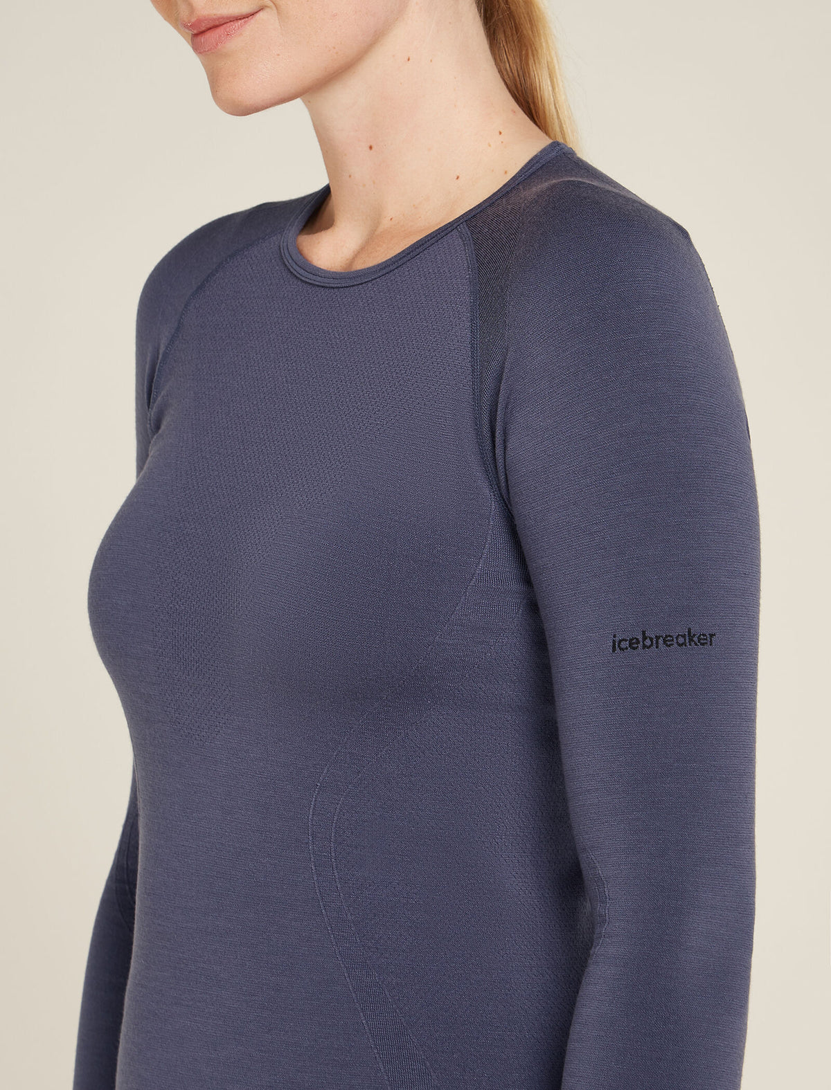 Women’s Merino Blend 260 ZoneKnit™ Seamless Long Sleeve Crew Thermal Top Graphite - 5