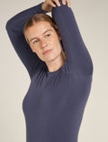Women’s Merino Blend 260 ZoneKnit™ Seamless Long Sleeve Crew Thermal Top Graphite - 6