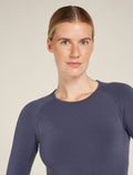 Women’s Merino Blend 260 ZoneKnit™ Seamless Long Sleeve Crew Thermal Top Graphite - 7