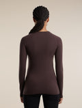 Women's Merino Blend 260 ZoneKnit™ Seamless Long Sleeve Crewe Thermal Top Bittersweet - 2