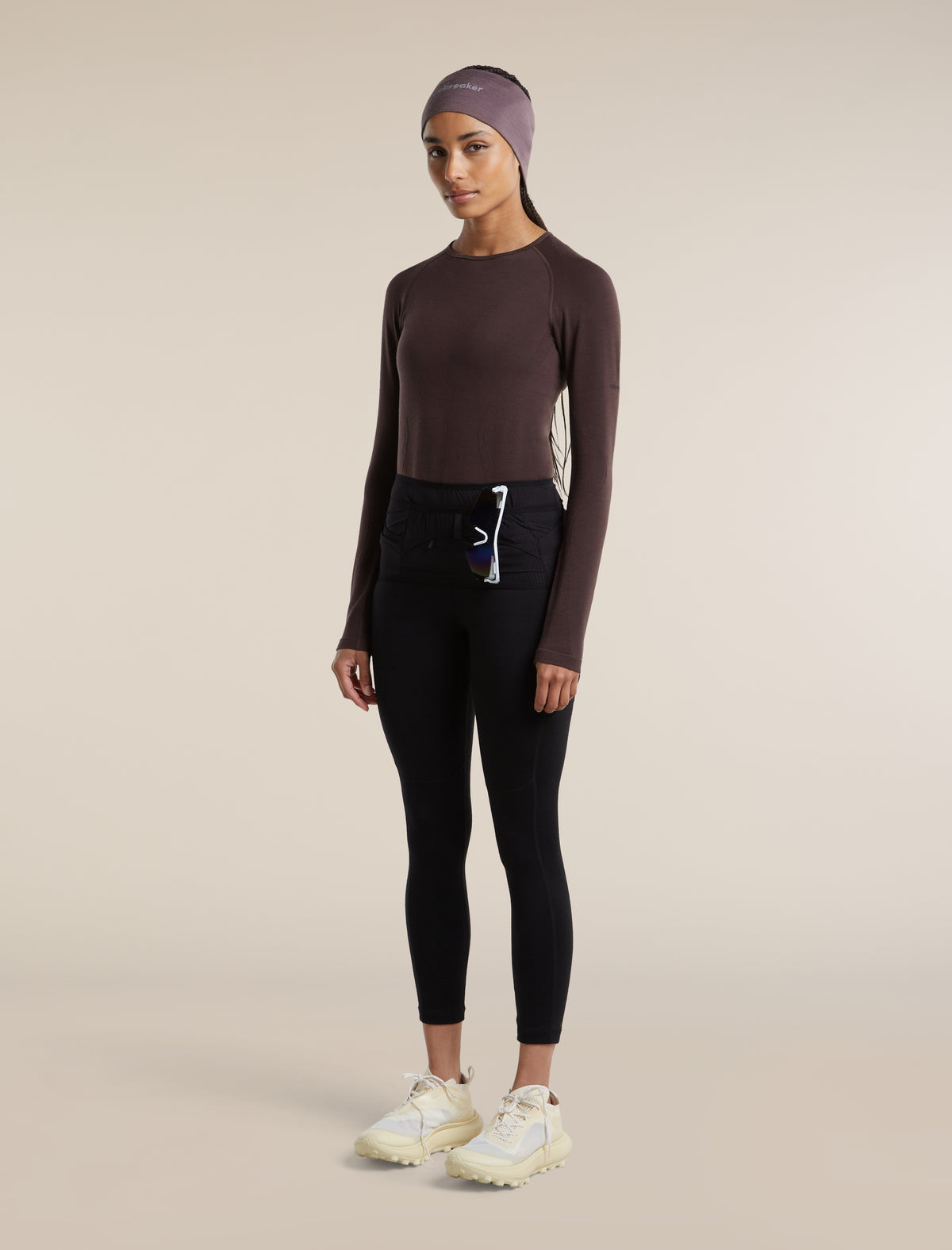 Women's Merino Blend 260 ZoneKnit™ Seamless Long Sleeve Crewe Thermal Top Bittersweet - 4