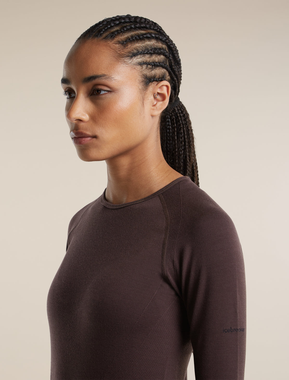 Women's Merino Blend 260 ZoneKnit™ Seamless Long Sleeve Crewe Thermal Top Bittersweet - 6