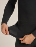 Men’s Merino Blend 260 ZoneKnit™ Seamless  Long Sleeve Crew Thermal Top Black - 6
