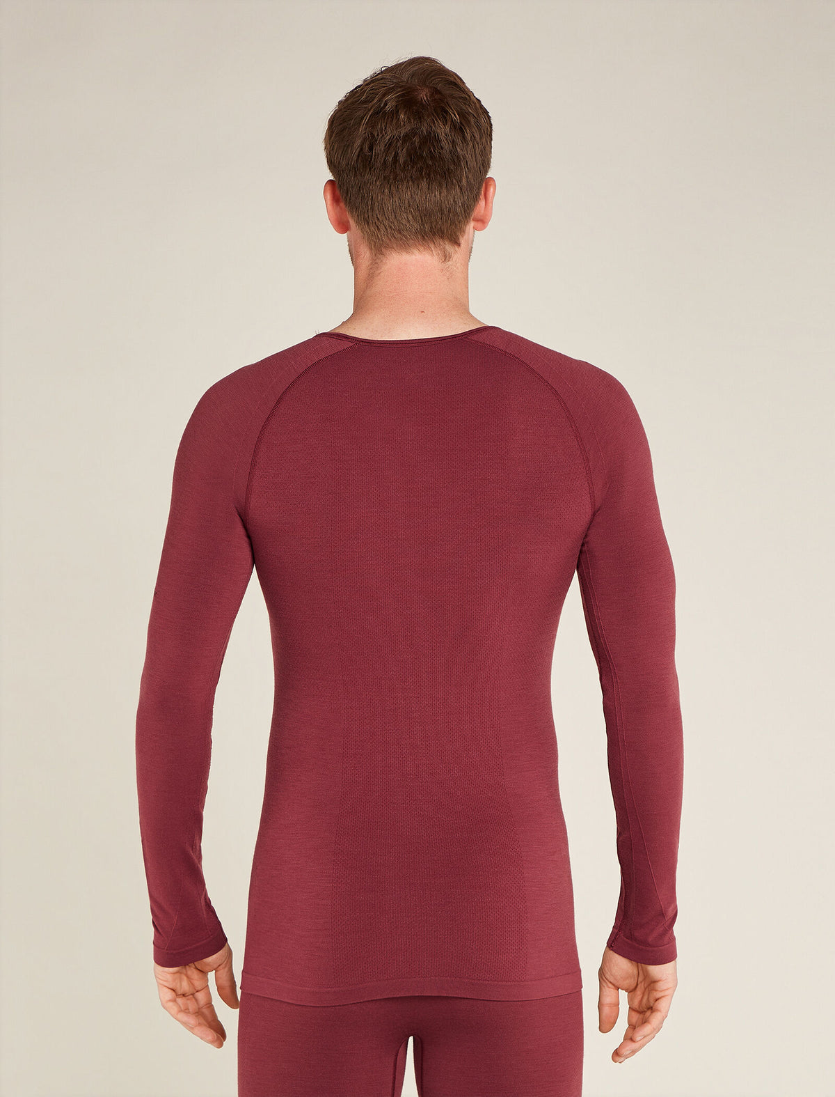 Men’s Merino Blend 260 ZoneKnit™ Seamless  Long Sleeve Crew Thermal Top Port - 4