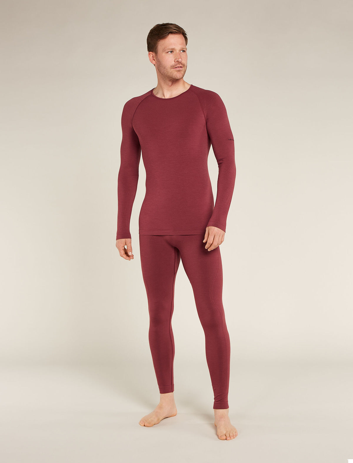 Men’s Merino Blend 260 ZoneKnit™ Seamless  Long Sleeve Crew Thermal Top Port - 5