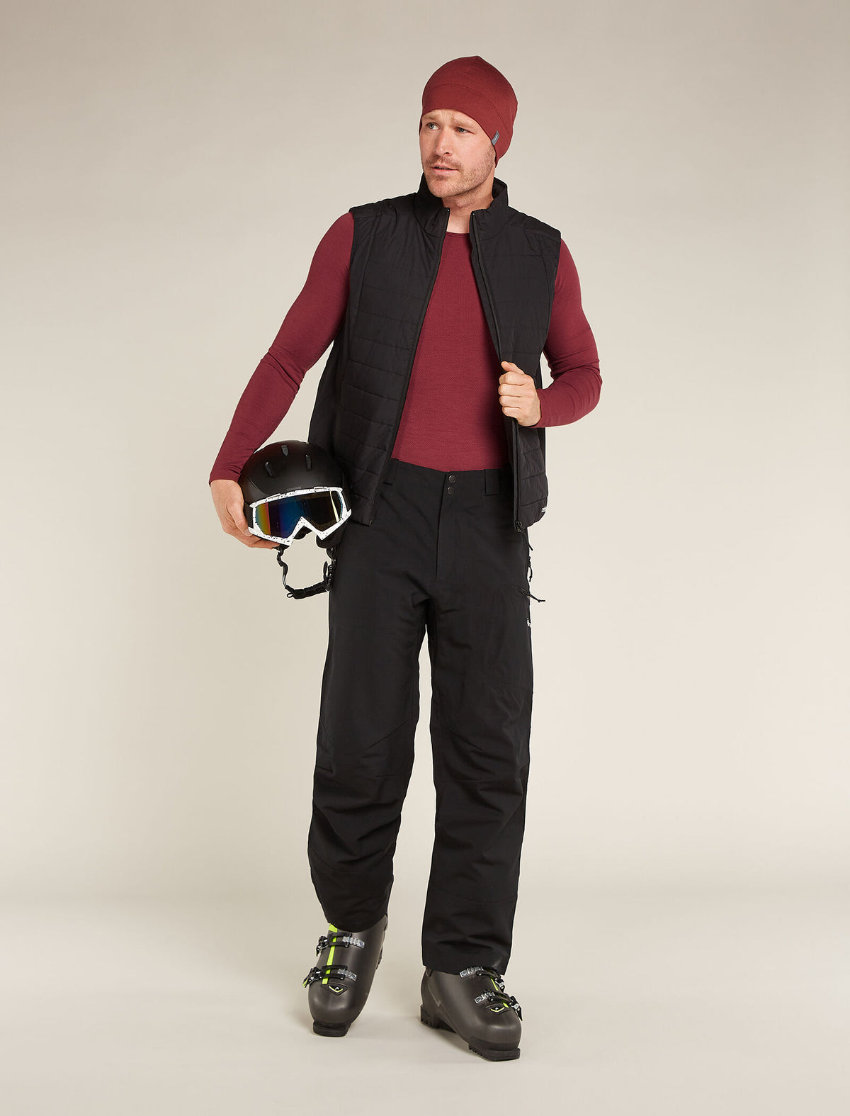 Men’s Merino Blend 260 ZoneKnit™ Seamless  Long Sleeve Crew Thermal Top Port - 6