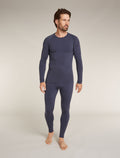 Men’s Merino Blend 260 ZoneKnit™ Seamless  Long Sleeve Crew Thermal Top Graphite - 4