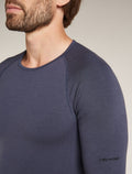 Men’s Merino Blend 260 ZoneKnit™ Seamless  Long Sleeve Crew Thermal Top Graphite - 7