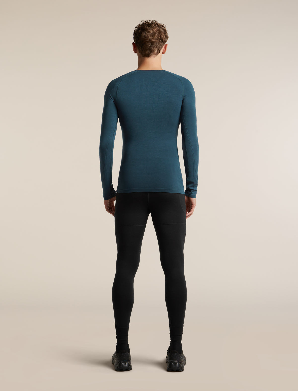 Men's Merino Blend 260 ZoneKnit™ Seamless Long Sleeve Crewe Thermal Top Abyss - 6