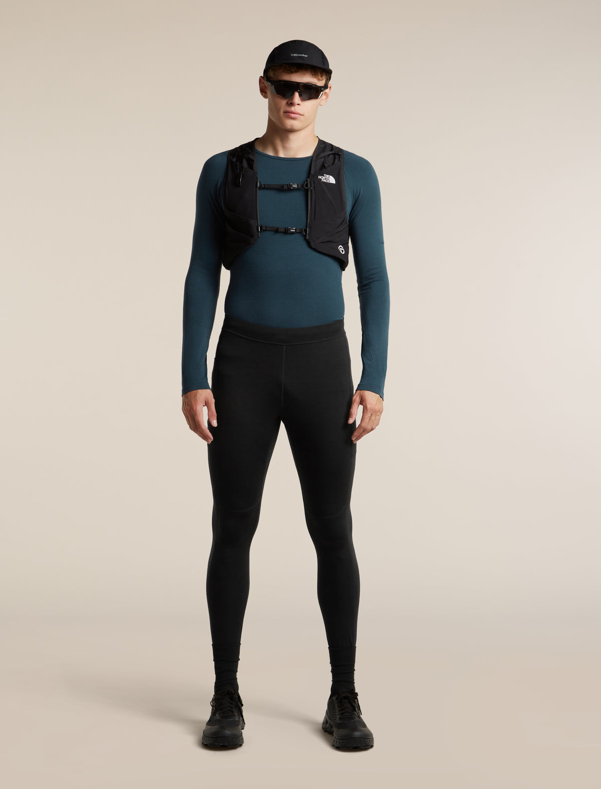 Men's Merino Blend 260 ZoneKnit™ Seamless Long Sleeve Crewe Thermal Top Abyss - 4