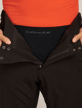 Men’s Merino Blend 260 ZoneKnit™ Seamless 18" 3/4 Tights Black - 4