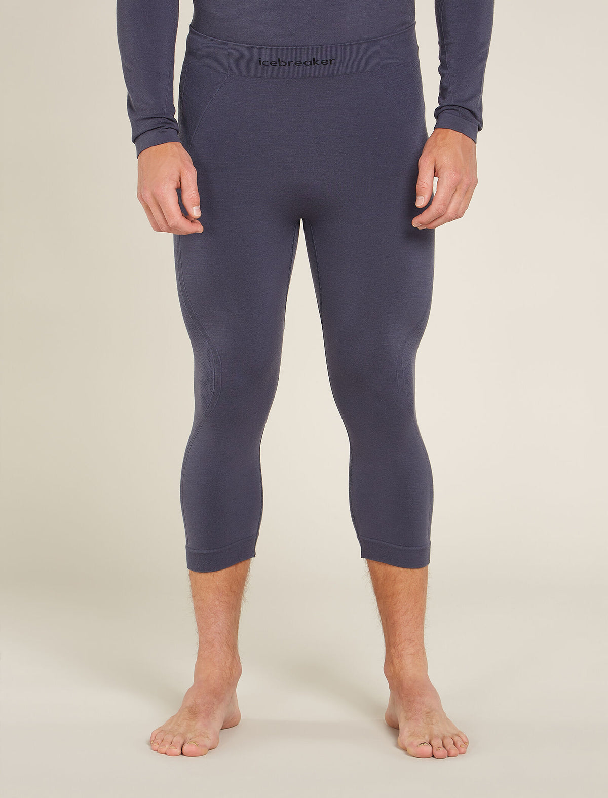 Men’s Merino Blend 260 ZoneKnit™ Seamless 18" 3/4 Tights Graphite - 1