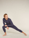 Men’s Merino Blend 260 ZoneKnit™ Seamless 18" 3/4 Tights Graphite - 4