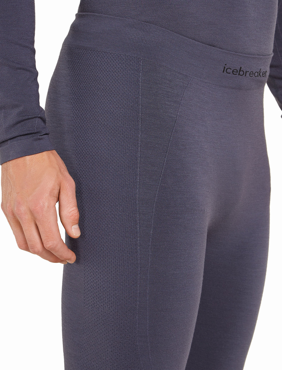 Men’s Merino Blend 260 ZoneKnit™ Seamless 18" 3/4 Tights Graphite - 5