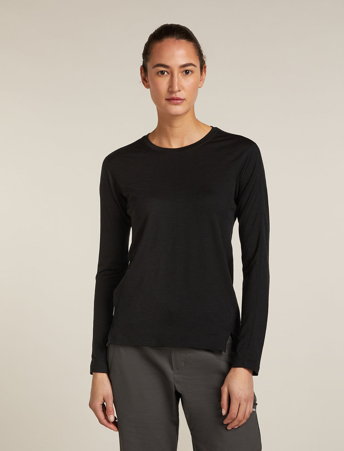 150 MerinoFine™ Ace Long Sleeve T-Shirt Black - 1