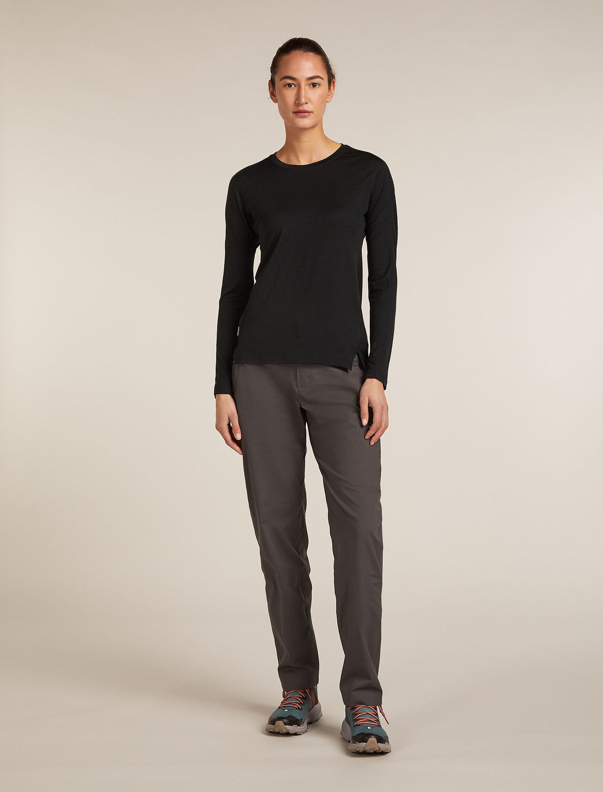 150 MerinoFine™ Ace Long Sleeve T-Shirt Black - 3