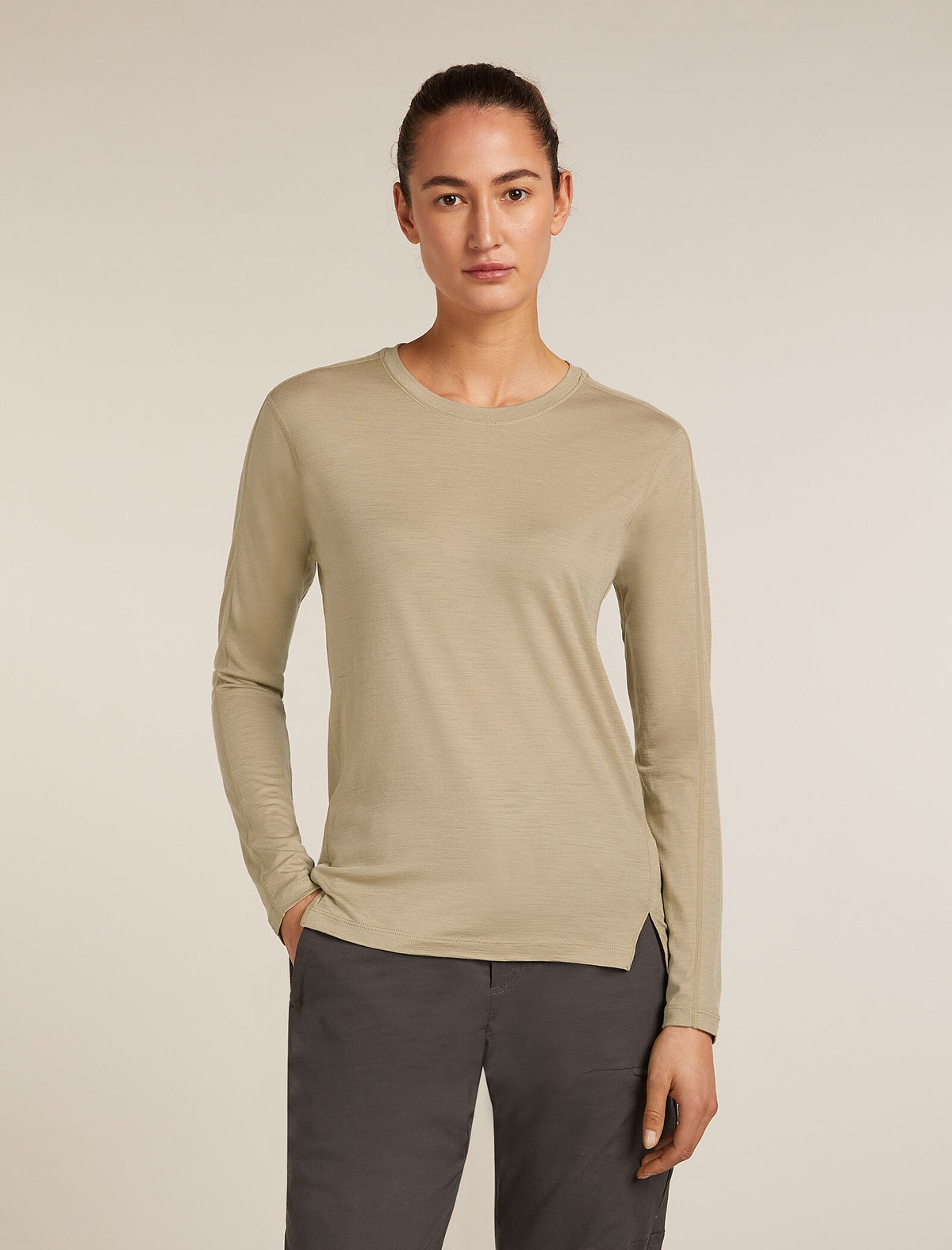 150 MerinoFine™ Ace Long Sleeve T-Shirt Flagstone - 1