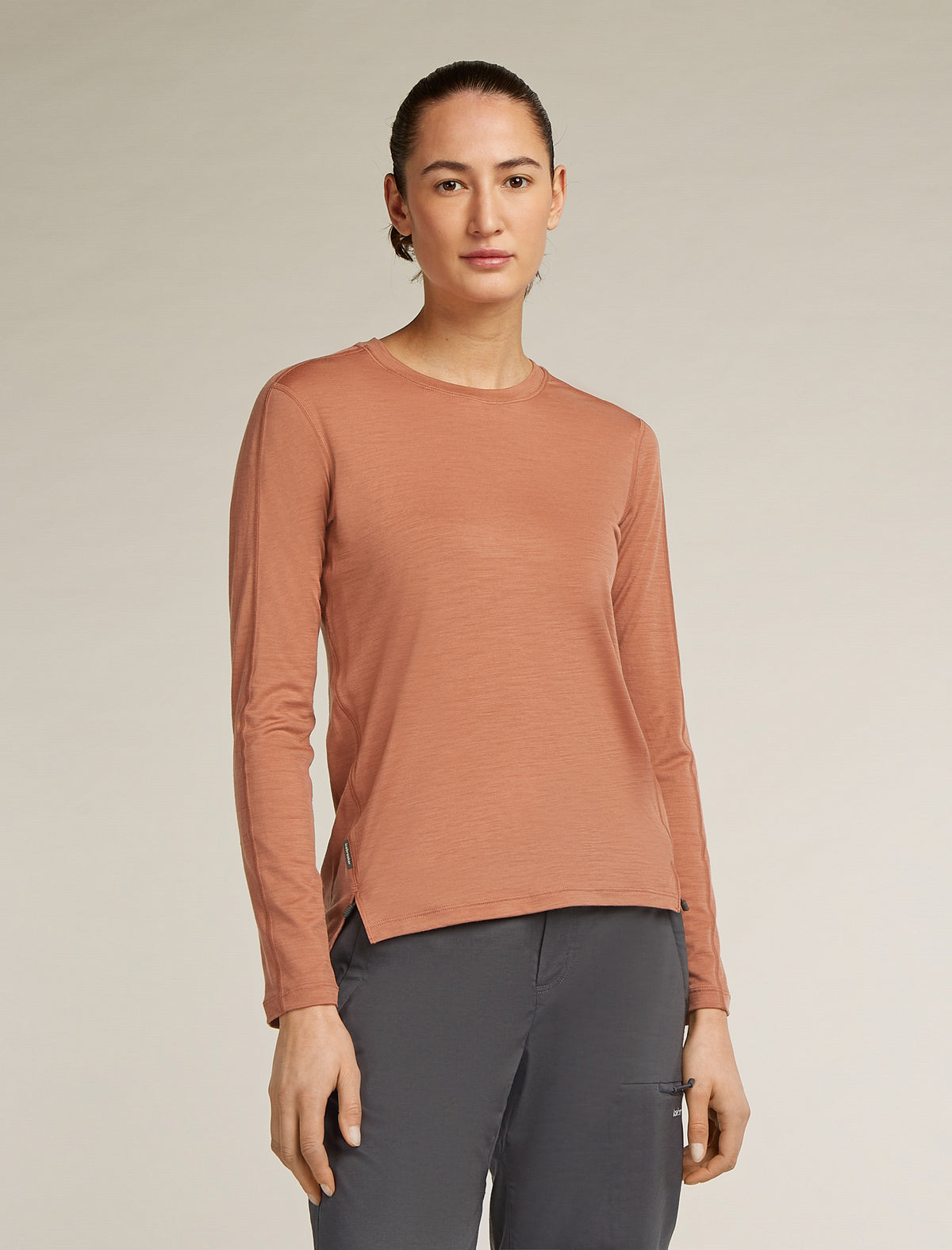 Women’s 150 MerinoFine™ Ace long sleeve T-Shirt CEDAR WOOD Cedar Wood - 1