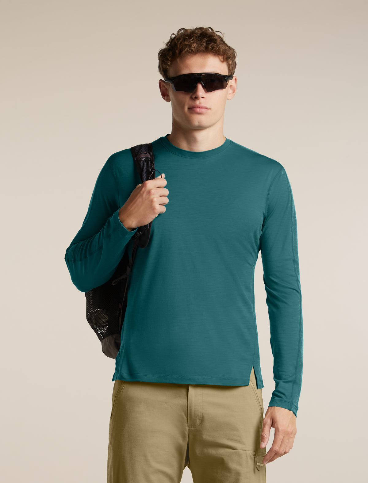 Men's 150 MerinoFine™  Ace Long Sleeve T Shirt UPF Tidal Teal - 5