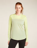 Women’s Merino Blend 125 Cool-Lite™ Sphere Long Sleeve T-Shirt Colour Block Ashen/citrine - 1