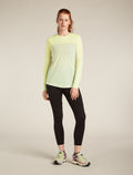Women’s Merino Blend 125 Cool-Lite™ Sphere Long Sleeve T-Shirt Colour Block Ashen/citrine - 3