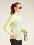 Women’s Merino Blend 125 Cool-Lite™ Sphere Long Sleeve T-Shirt Colour Block Ashen/citrine - 4