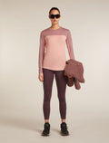 Women’s Merino Blend 125 Cool-Lite™ Sphere Long Sleeve T-Shirt Colour Block Blush/Summit - 4