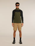 Men’s Merino Blend 125 Cool-Lite™ Sphere Long Sleeve T-Shirt Colour Block Dk loden/Black - 4
