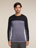 Men’s Merino Blend 125 Cool-Lite™ Sphere Long Sleeve T-Shirt Colour Block Graphite Heather - 1