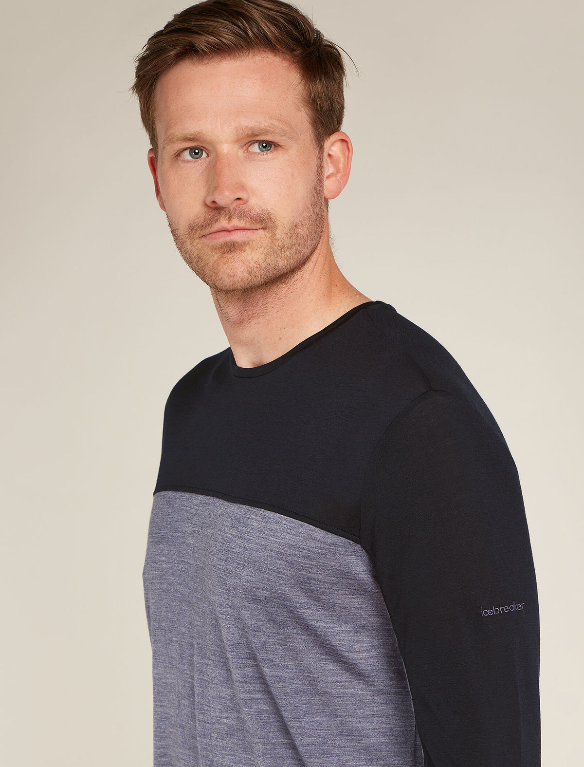 Men’s Merino Blend 125 Cool-Lite™ Sphere Long Sleeve T-Shirt Colour Block Graphite Heather - 6