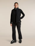 Women's Merino 400 RealFleece™  Descender Long Sleeve Zip Black - 4