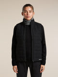 Women's Merino 400 RealFleece™  Descender Long Sleeve Zip Black - 5