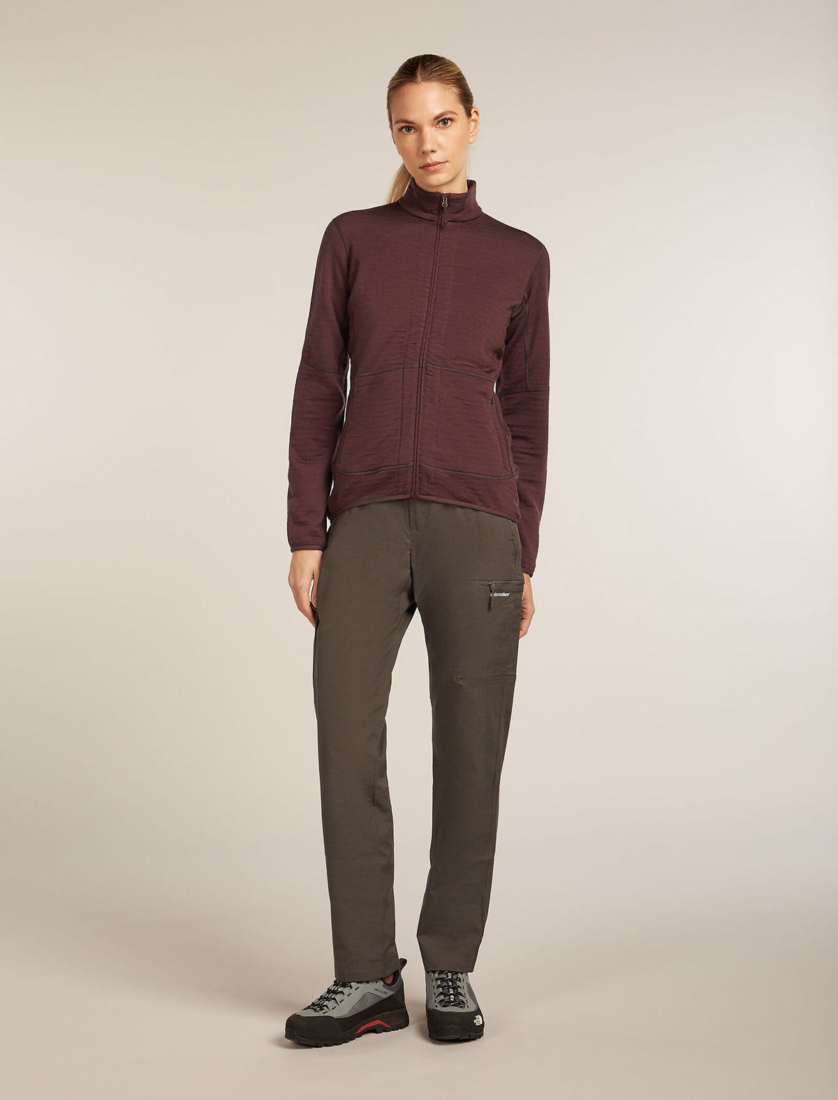 Women’s Merino 400 RealFleece™ Descender Long Sleeve Zip Jacket Java - 3