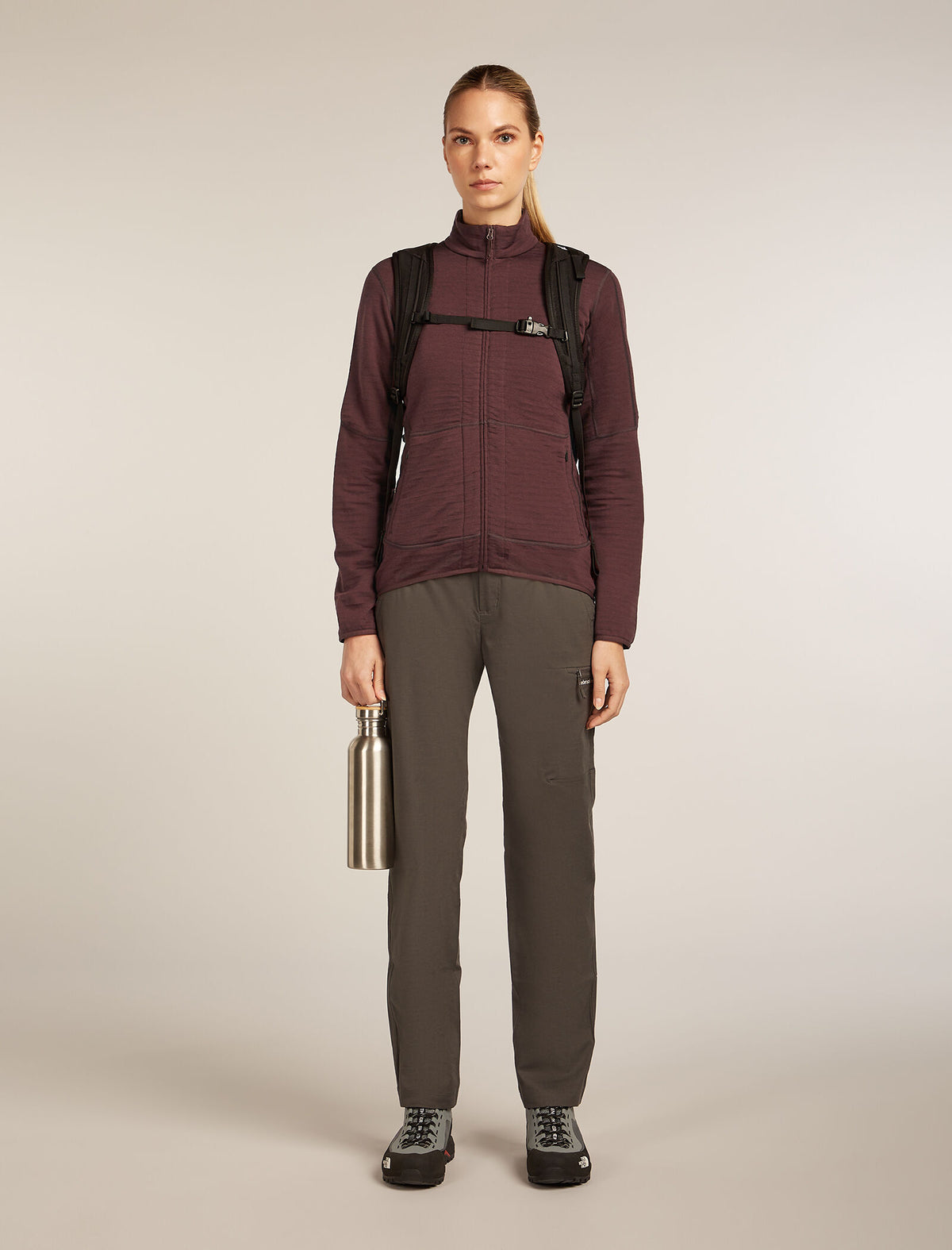 Women’s Merino 400 RealFleece™ Descender Long Sleeve Zip Jacket Java - 4