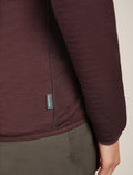 Women’s Merino 400 RealFleece™ Descender Long Sleeve Zip Jacket Java - 6