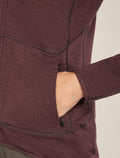 Women’s Merino 400 RealFleece™ Descender Long Sleeve Zip Jacket Java - 8
