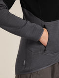 Women’s Merino 400 RealFleece™ Descender Long Sleeve Zip Jacket Black/Obsidian - 8