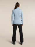Women's Merino 400 RealFleece™  Descender Long Sleeve Zip Zinc Blue - 5