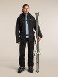 Women's Merino 400 RealFleece™  Descender Long Sleeve Zip Zinc Blue - 2