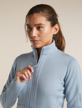 Women's Merino 400 RealFleece™  Descender Long Sleeve Zip Zinc Blue - 4